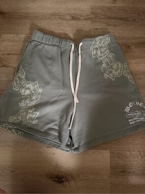 Darc Sport Olive Green Graphic Shorts